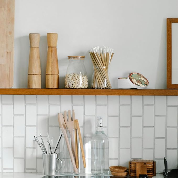 Trillionn 12 Pack Felt Cup Coasters for Drink, Absorbent Coasters for Coffee, Japonisme Pattern Design