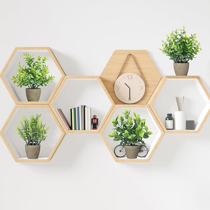 4 Pack Fake Plants Ceramic Mini Artificial Greenery Potted Plants for Home Decor Office Decor Room Decor Farmhouse Decor Indoor Table Bathroom Decor