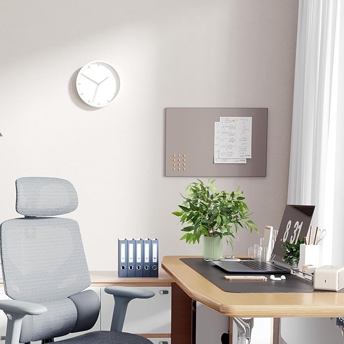 Small Fake Plants 16 Inch Eucalyptus Stems Artificial Plant in Offwhite Leather Woven Planter with Polished River Rocks Evergreen Faux Plant indoor for Home Bathroom Kitchen Decor (WILLOW-GREY)