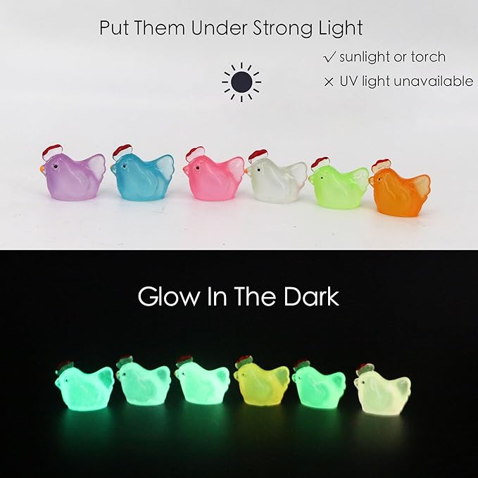 Fairy Garden Accessories Tree Elves Glow in Dark Alien Decor Miniature Luminous Ghost kit for Micro Landscape Decoration Outdoor Status Patio Lawn Yard Kit (10 Blue)