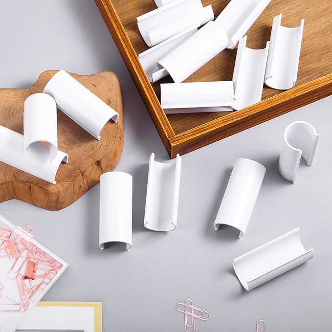 Jetec 64 Pieces Pool Cover Clamps for Above Ground Pools PVC Pipe Clips for Greenhouses, Row Covers, Shelters, Bird Protection, 2.4 Inches Long(3/4 Inch,White)