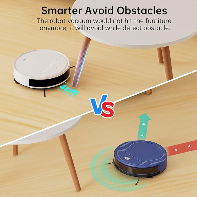 OKP Life Robot Vacuum and Mop K5P Pro 2-in-1, 5000Pa Suction Robot Vacuum Cleaner, Self-Recharging, Wi-Fi/APP/Alexa/Remote Control, Ideal for Hard Floors & Pet Hair