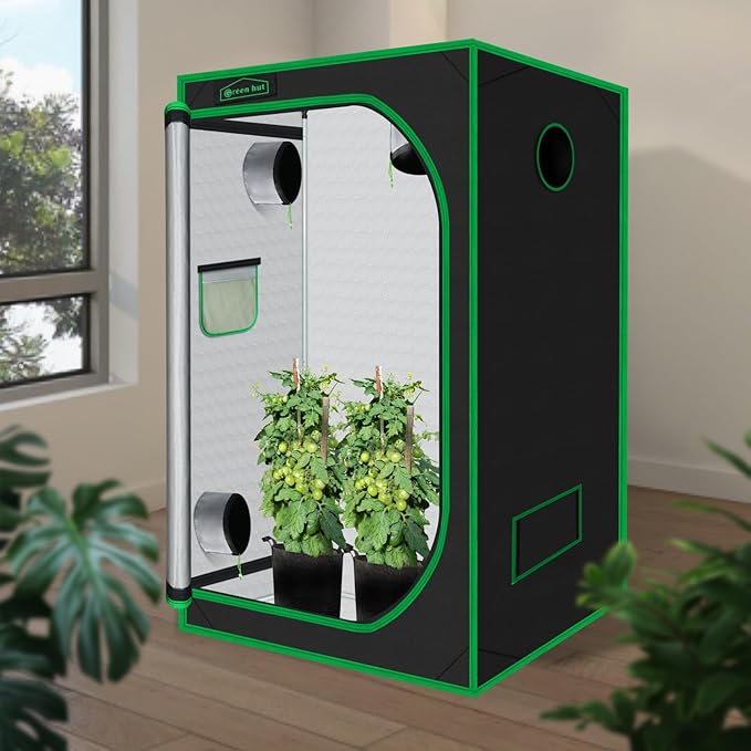 3x3 Grow Tent, 36"x36"x72" Growing Tent with Observation Window and Floor Tray for Hydroponics Indoor Plant Growing 3x3 Grow Room
