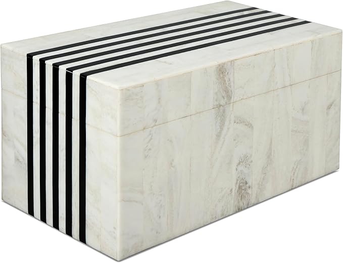 Handicrafts Home Handmade Mono Collection Decorative Jewelry Box Organizer – Keepsakes, Trinkets, and Home Decor – Antique Coffee Table Storage, Memory Box, Farmhouse Style Decor Sprint, 10x5x5