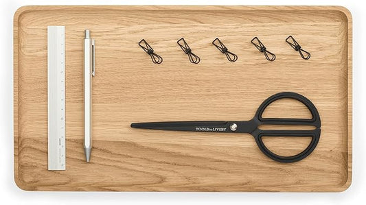 Oakywood Handcrafted Wooden Catchall Tray - Wooden Desk Organiser - Made in The EU - Natural Wood Desktop Storage - Customizable in 3 Sizes - Natural Oak - 36x20 cm (14.1"x7.9")