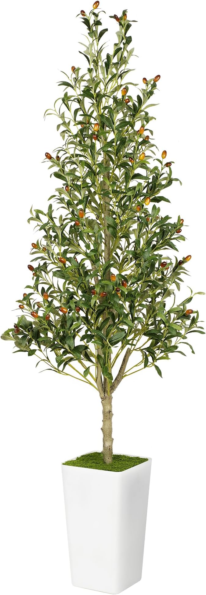 Artificial Olive Tree 6ft with Aesthetic Design Large Tall Fake Plant Faux Silk Floor Plants for Home Living Room Bedroom Office Patio Decor Indoor