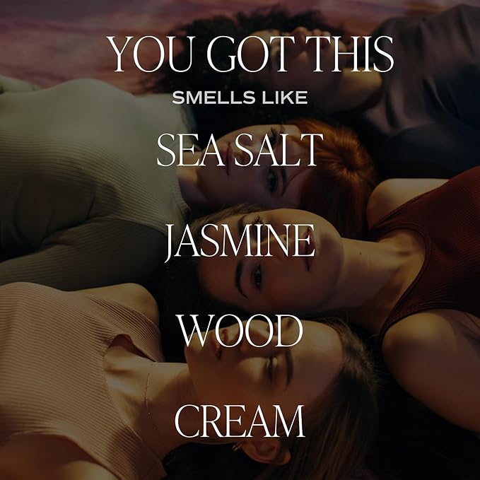 Sweet Water Decor You Got This Candle - Encouragement Gifts for Women, Graduation Gift, New Job Gift, Positive Affirmation - 9oz Clear Jar, 40 Hour Burn Time, Made in The USA