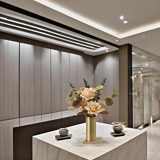 Timeless Luxe Bloom - Premium Artificial Fake Flower for Outdoor, Indoor, Garden, Home, Office, Bouquet Centerpiece Wedding, Event, Party Decoration (Eternal Charm Floral)