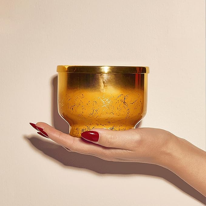 Capri Blue Glimmer Jar Candles - Luxury Holiday Scented Candles for Home - Long Lasting Soy Wax Blend - Scented Holiday & Home Decor - Pumpkin Dulce Inverted Jar (10 oz)