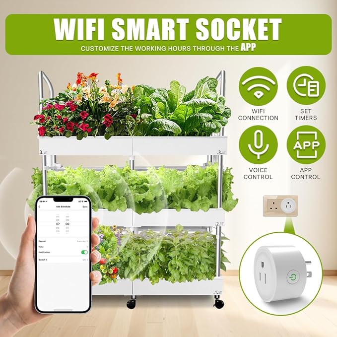 Large 3-Tier Indoor Hydroponics System Kit with Grow Lights, Double Water Pump Indoor Garden, and 72 Large Pods for Vegetables Herbs Microgreens