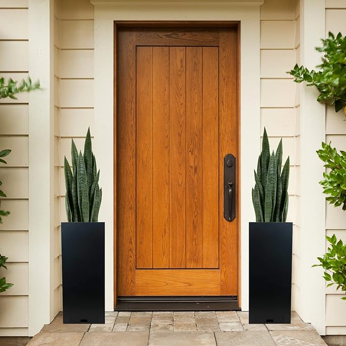 Worth Garden 3ft Artificial Snake Plant Fake Sansevieria Indoor Outdoor, 28 Thick Leaves Lifelike Faux Silk Plant, Home Decor Mother in Law Tongue Plant 35in, with Black pot & Dry Moss Included, Green