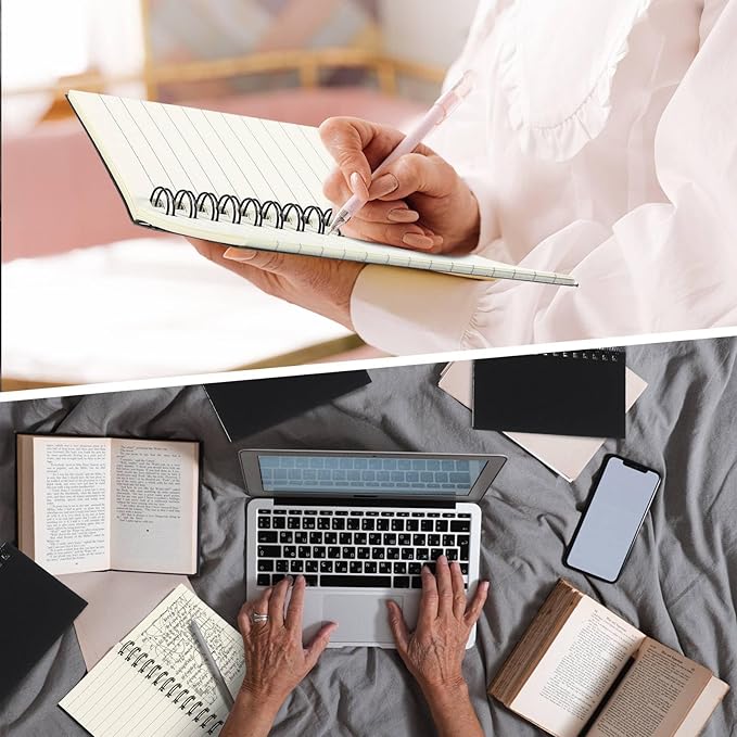 Jutom 150 Pcs Small Spiral Notebooks Memo Pads 3x5 Bulk Small Pocket Notebooks Mini Notepads with Lined Pages Mini Journals for Office Back to School Work Writing Supplies, 120 Pages (Black)