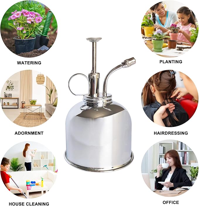 Brass Silver Spray Lianshi can Plant Spay Bottle Inner Flower Spray Mister 300ml/10.56 oz 1pcs/Lot