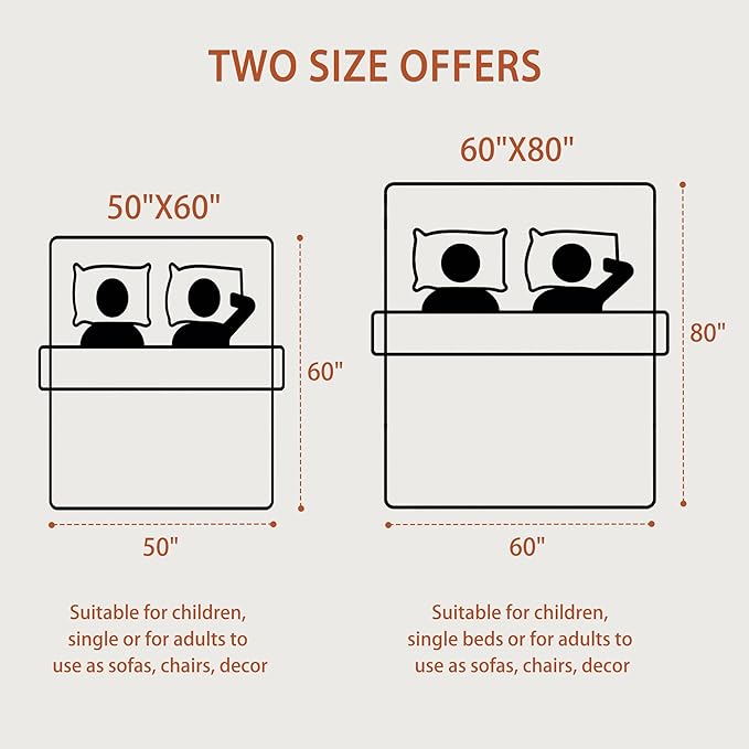 Blagic Knitted Throw Blanket for Couch Soft Farmhouse Boho Throw Blanket with Tassels Home Decorative Lightweight Throw Blankets,Rust Throws for Bed/Sofa, Pineapple Textured, 60" W x 80" L