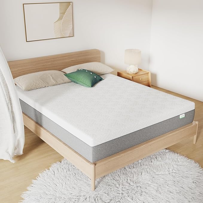 Novilla Mattress Queen, Cooling Gel Memory Foam Mattress 6 Inch for Contour Support & Pressure Relieving，CertiPUR-US Certified Foam