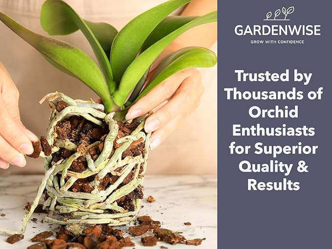 Premium Orchid Bark for Potting Mix – Ready-to-Use Pine Bark for Indoor Plants, Orchid Repotting & Soil Mix Creation, Ideal Orchid Medium (3 quarts)