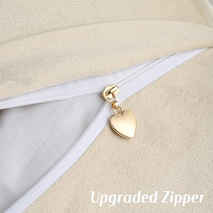 FUTEI Oatmeal Chenille Throw Pillow Covers 24x24 Inch Set of 2,Soft Cozy Bound Edge Design European Cushion Cover,Home Decor for Couch Bed Living Room