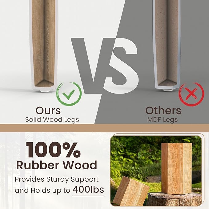 NAFORT Wooden Dining Chairs Set of 6, High Ladder Back Kitchen Side Chair with Solid Rubber Wood Legs, Max Load of 400 Lbs, Modern Restaurant Chairs for Kitchen and Dining, Home Workspace