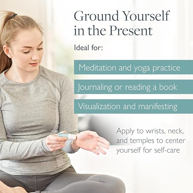 Scentered Aromatherapy Balm Stick - Escape - Natural Calm Essential Oil Roll On - Meditation Aid for Relaxation & Self-Care - 100% Natural: Frankincense, Oud, Sandalwood - Mindfulness Gifts for Women