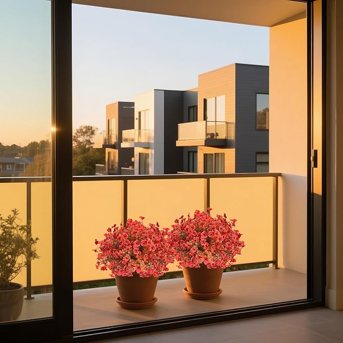 Artificial Mums for Outdoors Garden Home Fall Decor uv Resistant Outdoor Faux Plants Indoor Plastic Fake Plants Greenery Boxwood Porch Patio Fake Mums Flowers 12 Bundles Yard Decorations