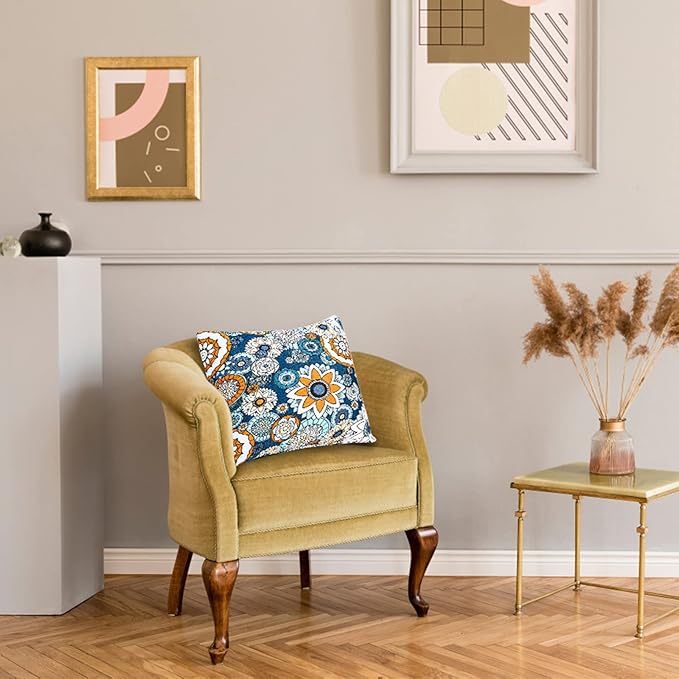 JMGBird Outdoor Throw Pillows Waterproof Set of 2 Patio Pillows 18×18 Inch Decorative Pillow for Bed, Couch, Sofa and Patio Furniture