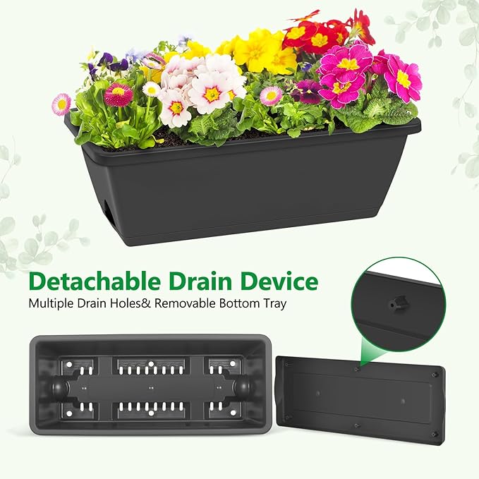 Raised Garden Beds with Legs Elevated Garden Planter Boxes with Trellis Raised Flower Boxes Patio Balcony Herb Garden Planter Beds Outdoor for Flowers Vegetables, Gray