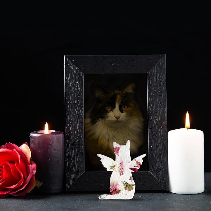24pcs Seed Paper – Pink Plantable Wildflower for Pet Lovers, Pet Owners, Memorials & Other Milestone Celebrations (Pink - Cat)