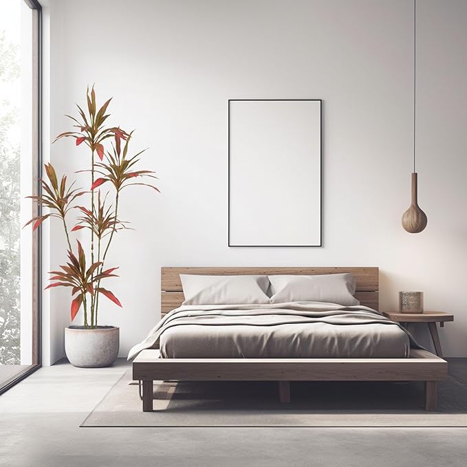 Artificial Cordyline Plant, Indoor Potted Plant, 5 Stems with Black Planter, Suitable for Large Indoor Living Room Decorations, Potted Plants, and Window Display Scenes (Red-6ft)