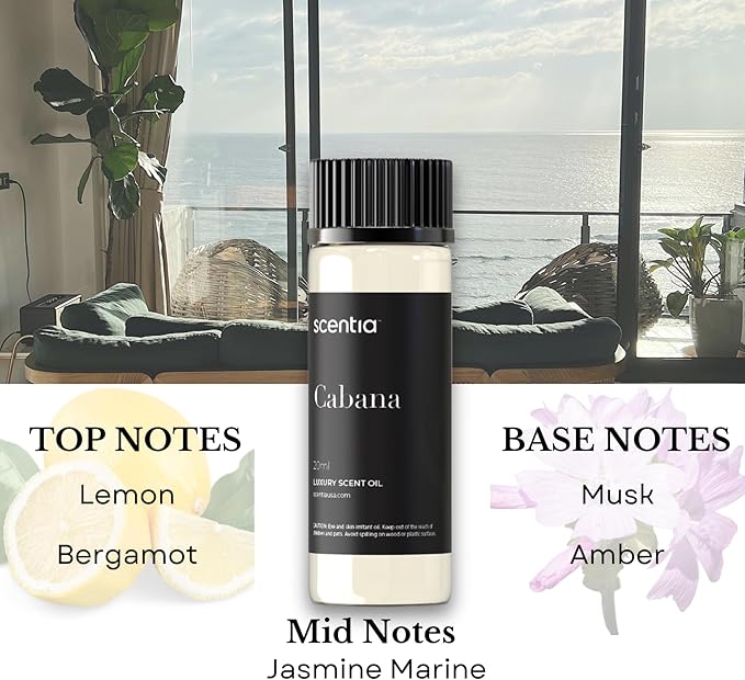 Scentia Hotel Diffuser Oil | Aromatherapy Fragrances Inspired by 5-Star Hotels | Luxurious Scents Gift Set - 3 x 20ml Bottles Set - The 1 Hotel Miami, W Hotels - Thanksgiving & Holiday Gift