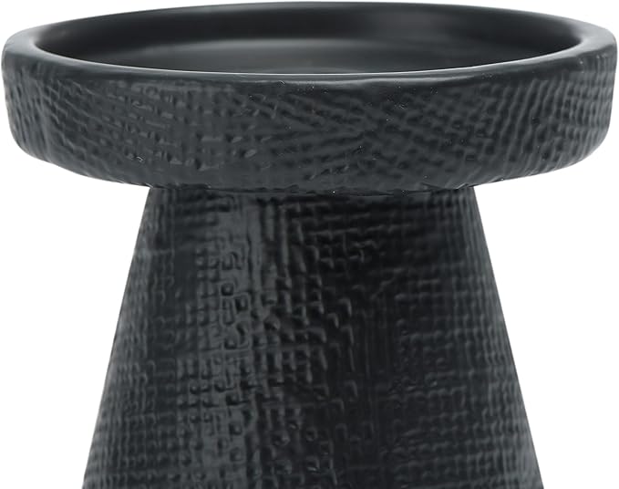 Main + Mesa Stoneware Pillar & Taper Candle Holders,(Pack of 8)