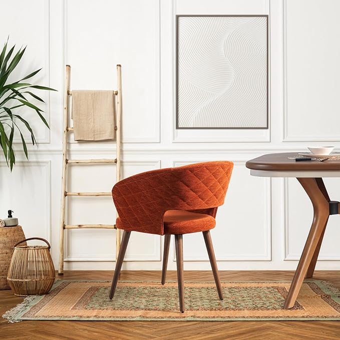 Ottomanson Dining Chair, Set of 2, Palermos Orange