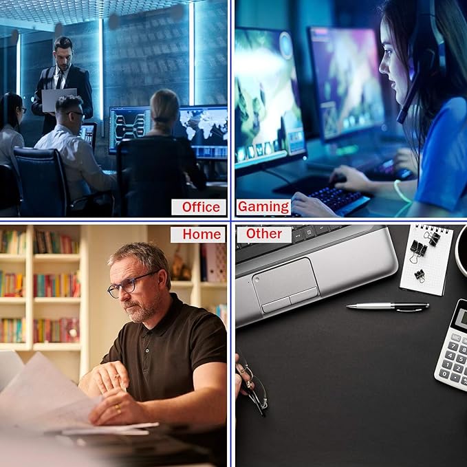 Big Mouse Pad, Upgrade Durable 31.5"x15.7" Larger Extended Mouse Pad for Gamer with Stitched Edges, Waterproof Non-Slip Base Long XXL Large Mousepad for Home Office Gaming Work, Full Moon Pattern