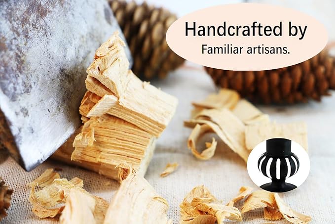 Wooden Candle Holders Pillar,Vintage Seaside Pillar Stand for Dining Table Centerpiece, Coffee Table, Mantel, Or Any Table Top，Free Standing Farmhouse Candle Holders.