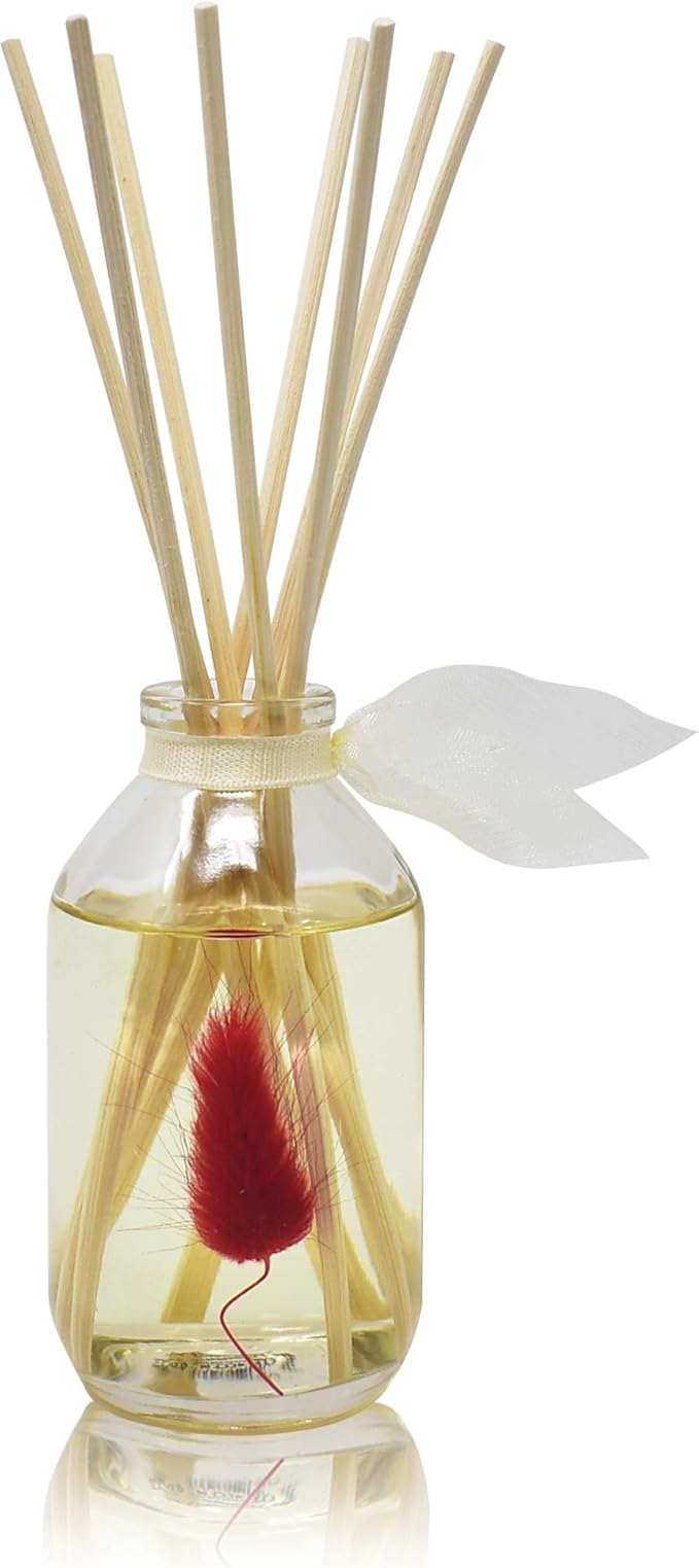 LOVSPA Reed Diffuser Set, Palo Santo Scented Oil Diffuser with Sticks, Home Fragrance Accessories for Bathroom Shelf Decor, Aroma Diffusers for Home or Office Fall Decor, USA Made