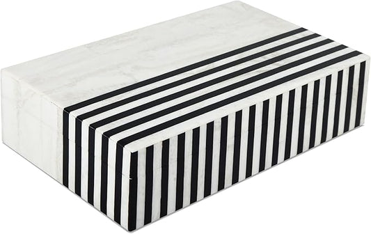 Handicrafts Home Handmade Mono Collection Decorative Jewelry Box Organizer – Keepsakes, Trinkets, and Home Decor – Antique Coffee Table Storage, Memory Box, Farmhouse Style Decor Lead, 10x6x2.5