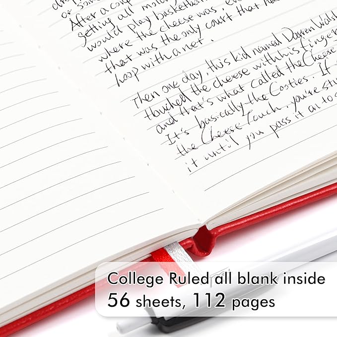 feela 15 Pack Pocket Small Notebooks Bulk, Mini Cute Notepads Hardcover College Ruled Lined Journals with Pen Holder for School Business Memos, with 15 Black Pens, 3.5”x 5.5”, A6, Red