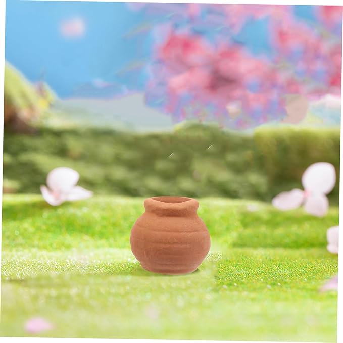 Milisten 8pcs Small Terracotta Pots Indoor Use Miniature Clay Pots Tiny Pottery Planter for Succulent Plants and Desktop Decoration