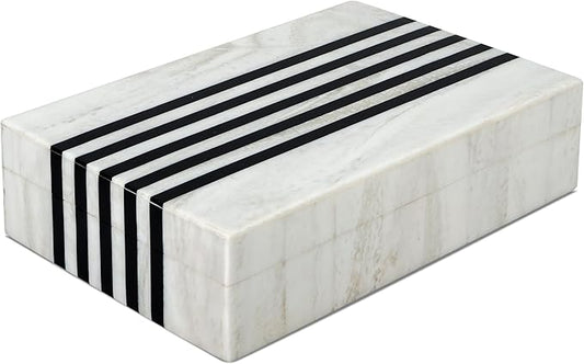 Handicrafts Home Handmade Mono Collection Decorative Jewelry Box Organizer – Keepsakes, Trinkets, and Home Decor – Antique Coffee Table Storage, Memory Box, Farmhouse Style Decor Sprint, 8x5x2