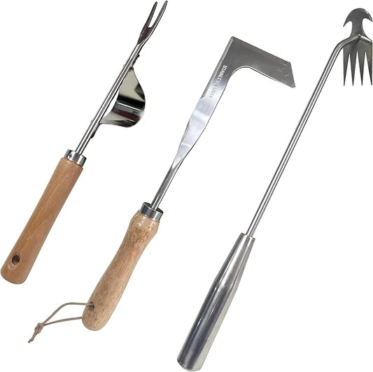 Weed Puller Tool, 3 Pack Stainless Steel Hand Weeder Tool, Multi-Purpose Weed Remover Tool Weeding Tools for Gardening