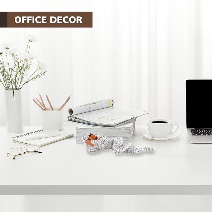 GRAPMKTG Home Decor Pulp Reading Women Thinker Statue Aesthetic Sculpture Room Decor Modern Abstract Decoration on Shelf Table Desk 3 Pack