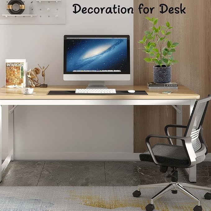 18'' Fake Plant Ficus Greenery with Silk Leaves Artifical Potted Small Banyan Tree in Special Pattern Cement Planters for Home Decor Office Living Room Bedroom Indoor Outdoor