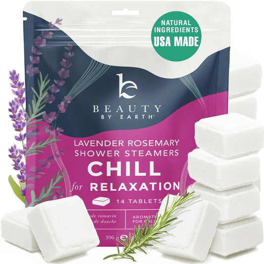 Shower Steamers Aromatherapy - USA Made with Natural Ingredients & Lavender Oil, Large Shower Bombs for Stress Relief, Relaxing Spa Gifts for Women & Men, Luxury New Mom & Nurse Gifts