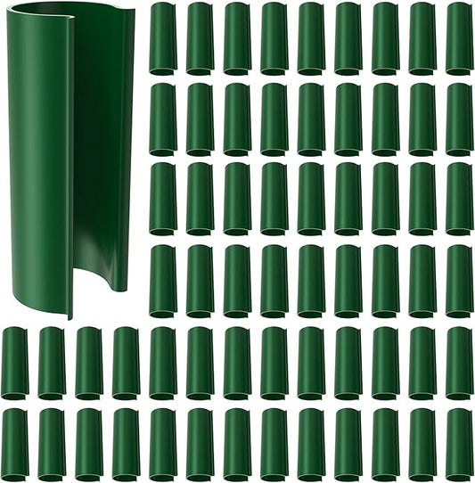 Jetec 128 Pieces PVC Pipe Clips Covers 2.4 Inches Long Greenhouse Clamps for Netting for Greenhouses Garden Shelters Bird Protection(For 1/2 Inch PVC Pipe,Green)