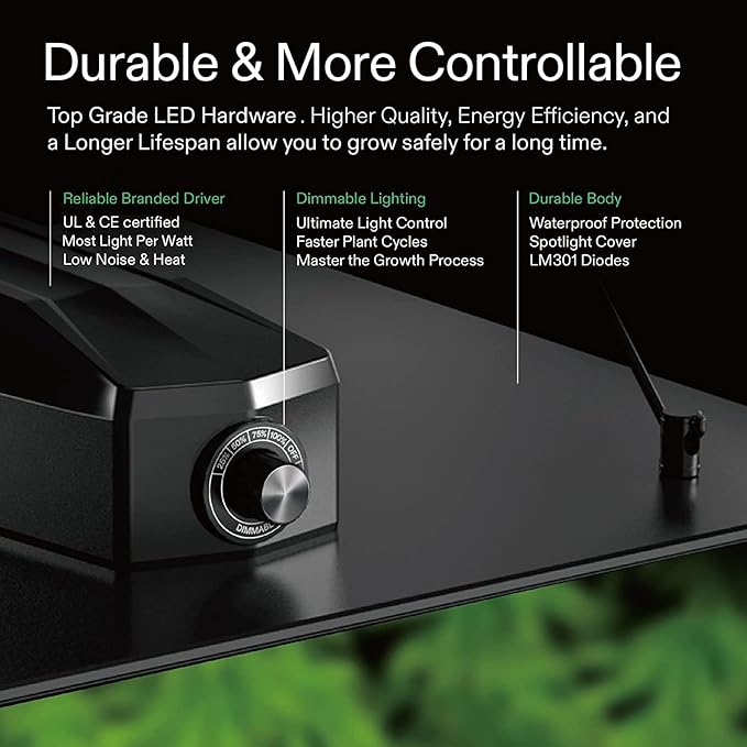 VIVOSUN GIY 4x3 Grow Tent Complete System, 2-in-1 4x3 ft. Grow Tent Kit Complete with VS1000 Led Grow Light, 4 Inch 203 CFM Inline Fan, Carbon Filter, 8 ft. Ducting Combo