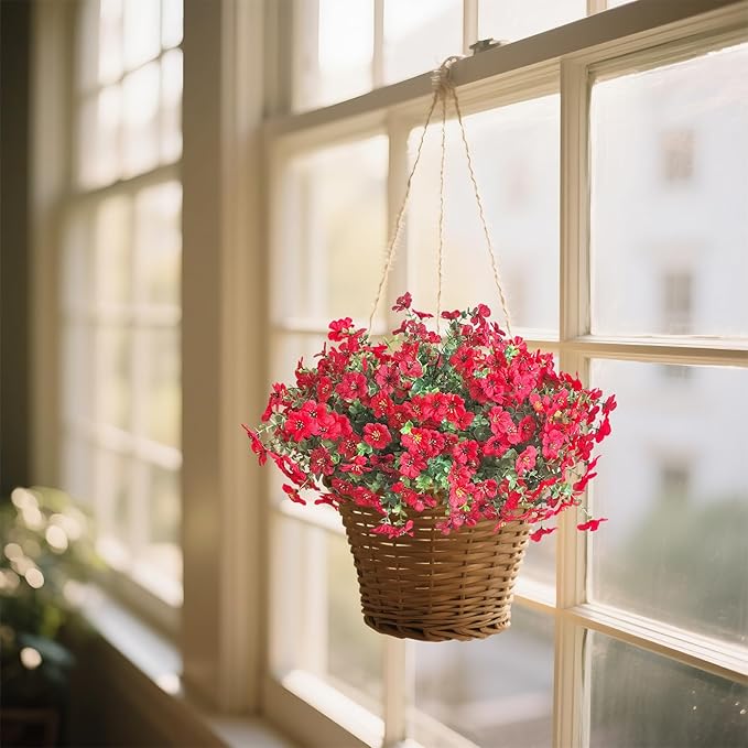 Artificial Mums for Outdoors Garden Home Fall Decor uv Resistant Outdoor Faux Plants Indoor Plastic Fake Plants Greenery Boxwood Porch Patio Fake Mums Flowers 12 Bundles Yard Decorations