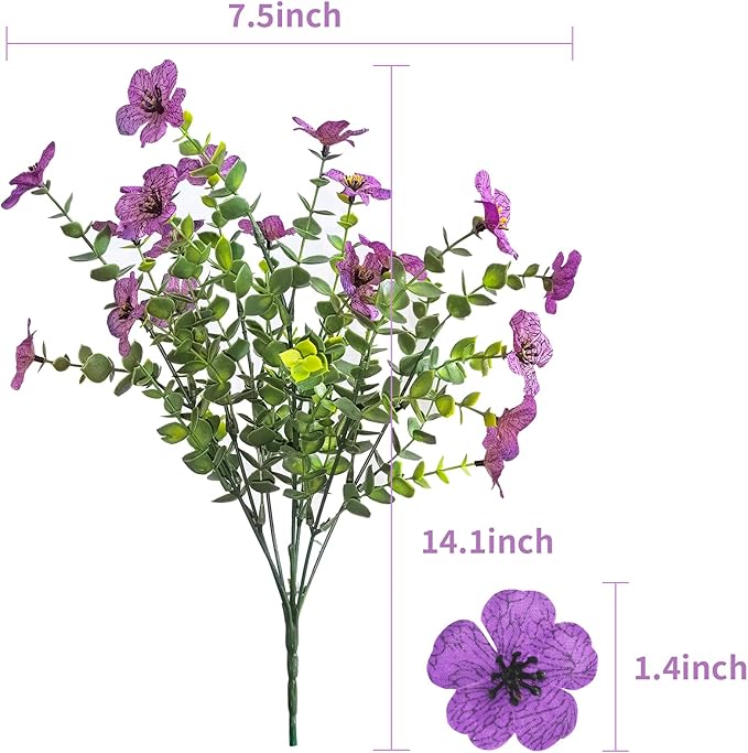 Artificial Mums for Outdoors Garden Home Fall Decor uv Resistant Outdoor Faux Plants Indoor Plastic Fake Plants Greenery Boxwood Porch Patio Fake Mums Flowers 12 Bundles Yard Decorations