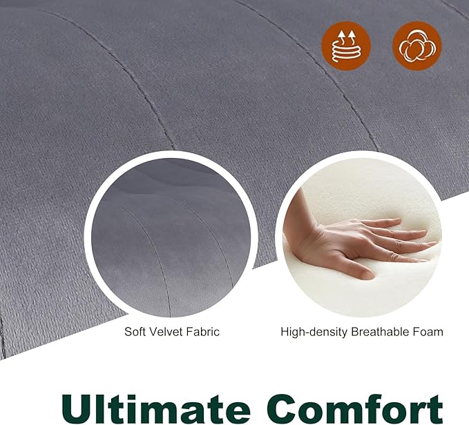 Modern Bar Stools Set of 2, Velvet Height Adjustable Swivel Barstools, Armless Kitchen Island Counter Chairs with Back & Footrest, Grey