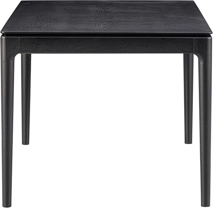 NTC Mingle 55 Inch Modern Design, Rectangular Dinner Table for Dining Room, Living Room Furniture, Effortless Assembly, Burnt Black