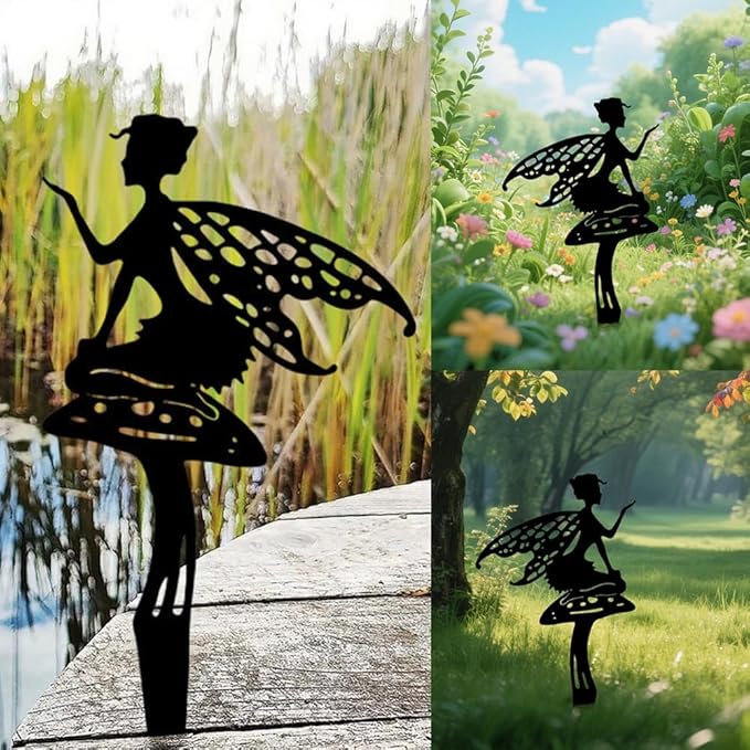 Garden Decoration 3-Piece Set, Garden Stakes, Suitable for courtyards, Flower pots, lawns, Flower Bed Decorations, and Gifts