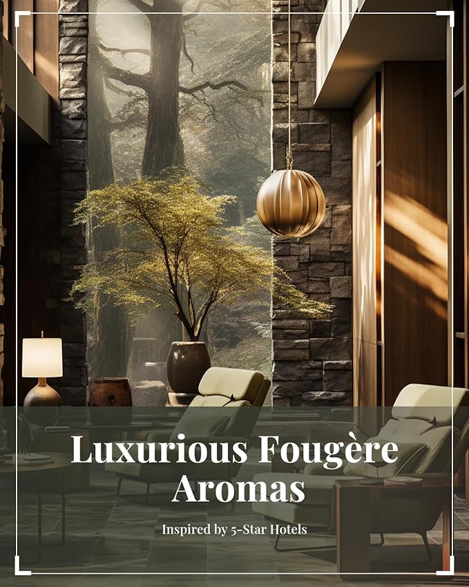 VTS Hotel Scent Essential Oils with Waterless Diffuser, Premium Gift for Women, Couples, Friends (1 fl.oz Fougere Hotel Fragrance Oil x 2 & Portable Diffuser)